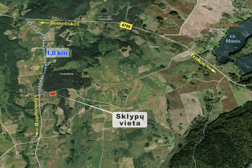 Parduodami gyvenamos ir kitos paskirties sklypai Vilkokšnio k., Trakų r. 13