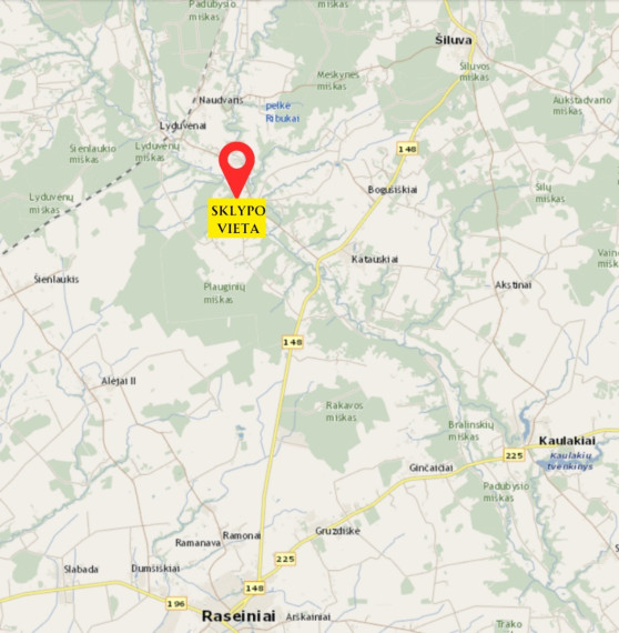 Parduodamas  sklypas Godlaukio k., Raseinių r. sav., 190 a ploto 22