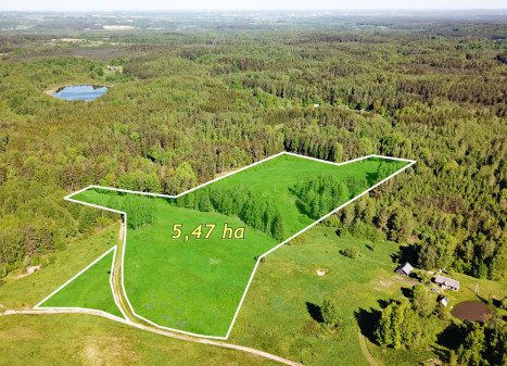 Parduodamas sklypas ūkininko sodybai Trakų r., Senosios Būdos k., 5,47 ha ploto