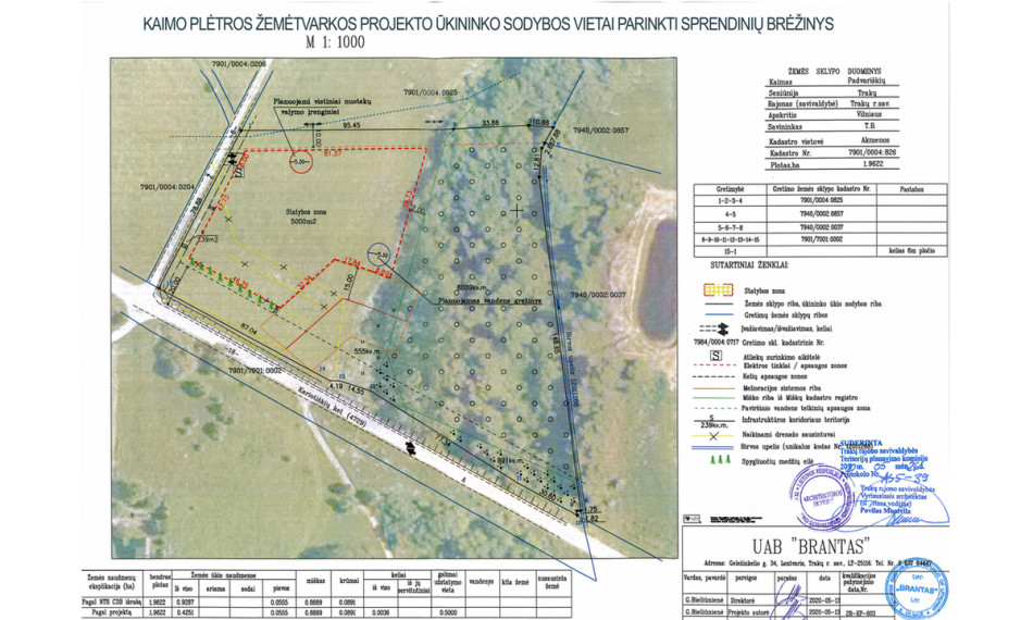 Parduodamas 1,9622 ha ploto sklypas ūkininko sodybai Trakų r., Padvariškių k. 6