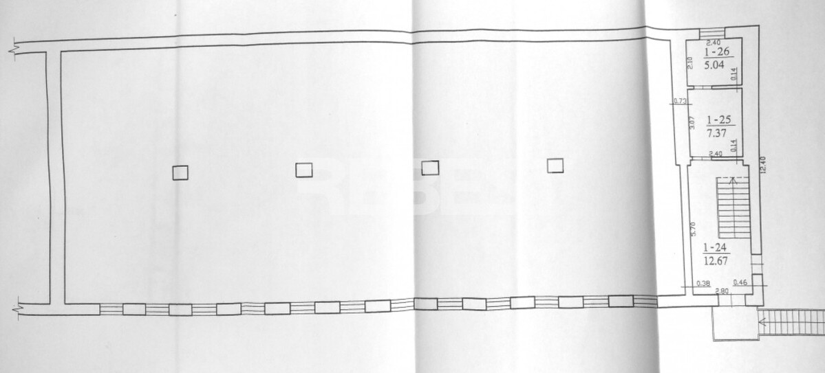 Nuomojamos paslaugų, prekybos patalpos Frenkelių g., Centras, Šiaulių m., Šiaulių m. sav., 530 m2 ploto 6