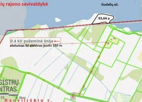 Parduodamas  sklypas Gudelių k., Gudelių k., Šiaulių r. sav., 93.64 a ploto