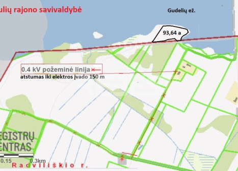 Parduodamas sklypas Gudelių k., Gudelių k., Šiaulių r. sav., 93.64 a ploto Parduodamas sklypas Gudelių k., Gudelių k., Šiaulių r. sav., 93.64 a ploto