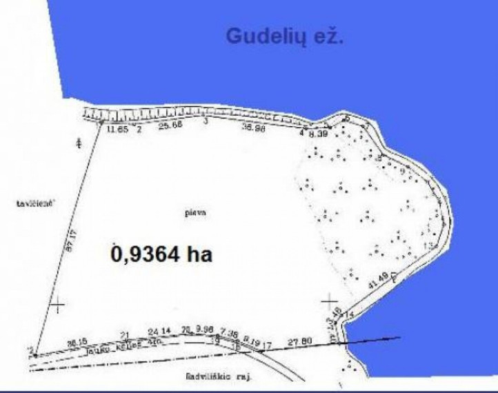 Parduodamas  sklypas Gudelių k., Gudelių k., Šiaulių r. sav., 93.64 a ploto 2