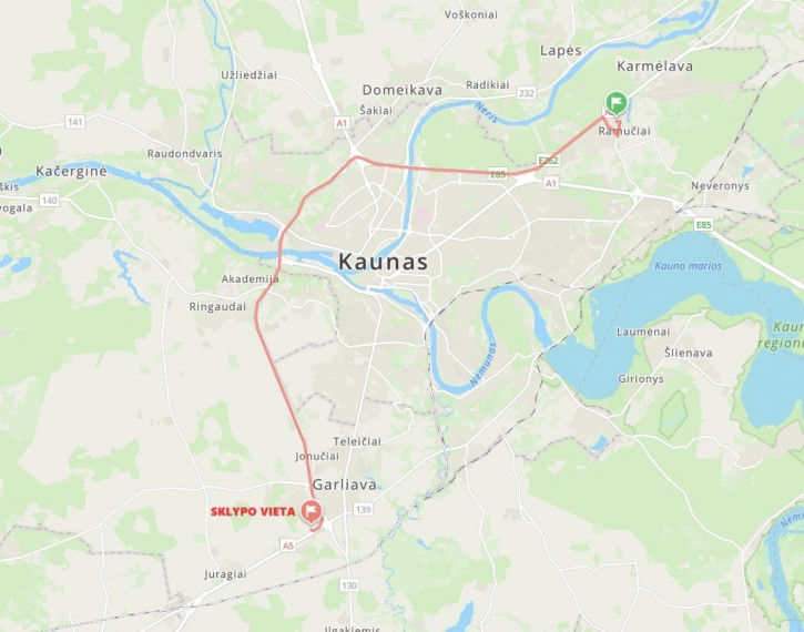 Parduodamas sklypas Marijampolės g.72, Mastaičių k., Kauno r. sav., 80 a ploto 5