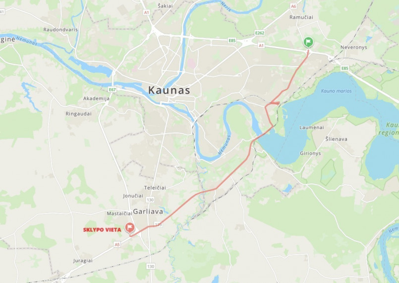 Parduodamas sklypas Marijampolės g.72, Mastaičių k., Kauno r. sav., 80 a ploto 6