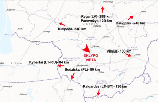 Parduodamas  sklypas Marijampolės g.72, Mastaičių k., Kauno r. sav., 80 a ploto 8