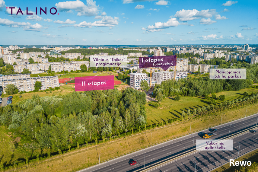 Parduodamas butas Justiniškės, Vilniaus m., Vilniaus m. sav., 22.03 m² ploto 1 kambarys 5