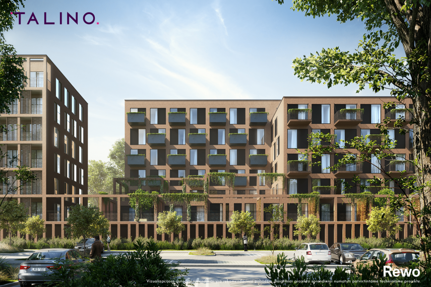Parduodamas butas Justiniškės, Vilniaus m., Vilniaus m. sav., 22.03 m² ploto 1 kambarys 2