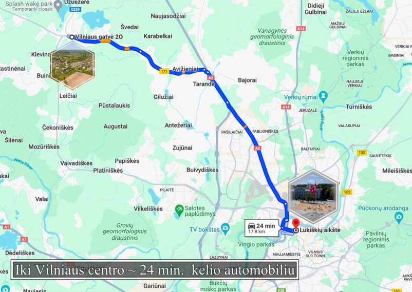 Parduodamas sklypas Vilniaus g., Sudervės k., Vilniaus r. sav., 18.17 a ploto 6