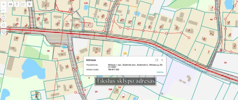 Parduodamas  sklypas Vilniaus g., Sudervės k., Vilniaus r. sav., 18.17 a ploto 7