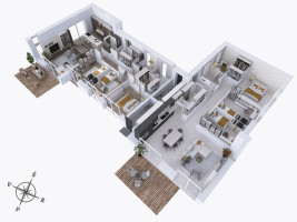 Parduodamas namas Bitininkų, Didžiasalio k., Vilniaus r. sav., 107 m2 ploto, 1 aukštai 5