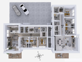 Parduodamas namas Bitininkų, Didžiasalio k., Vilniaus r. sav., 107 m2 ploto, 1 aukštai 6