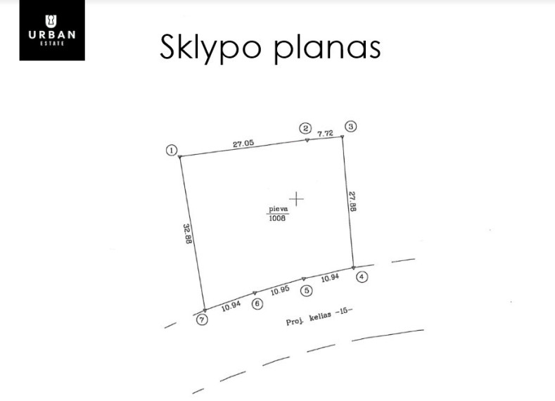 Parduodamas sklypas Liepų g., Bajoruose, Vilniuje, 10.08 a ploto 6