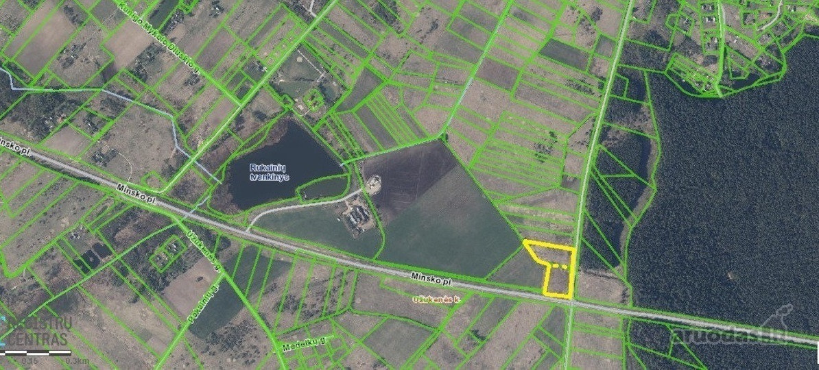 Parduodamas sklypas Rukainių k., 166 a ploto 3