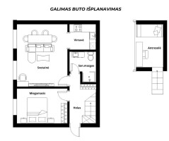 Parduodamas butas Latvių g., Žvėrynas, Vilniaus m., Vilniaus m. sav., 45.29 m2 ploto, 2 kambariai 2