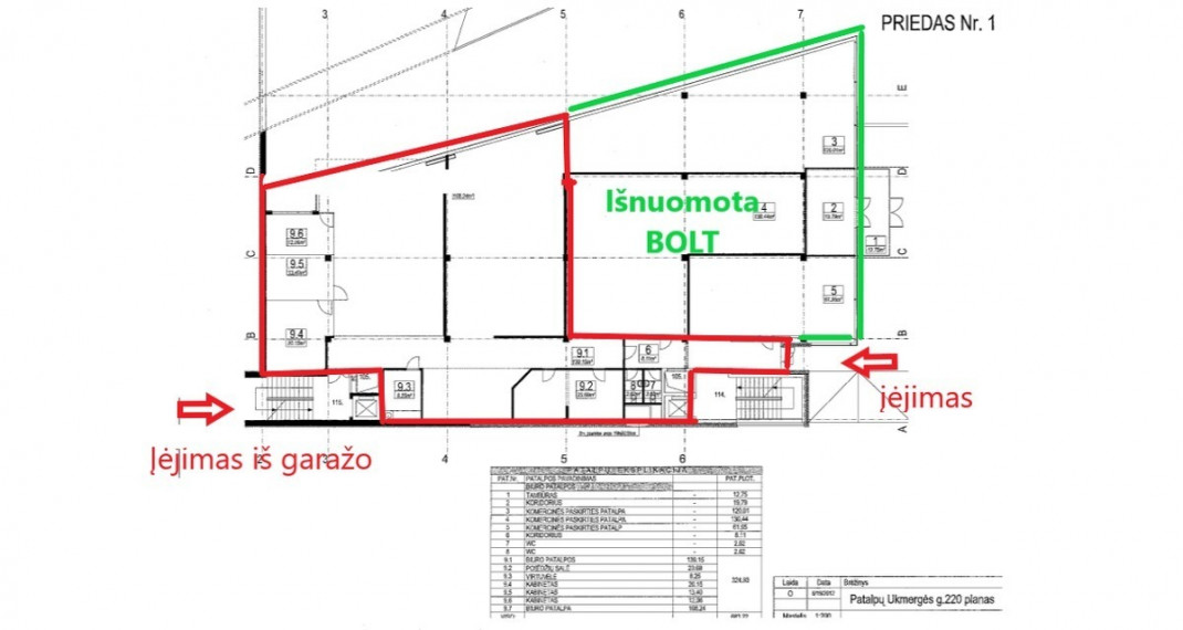 Nuomojamos administracinės, paslaugų, prekybos, sandėliavimo patalpos Ukmergės g., Šeškinė, Vilniaus m., Vilniaus m. sav., 345.42 m2 ploto 14