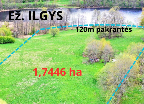 Parduodamas sklypas Antilgės k., Utenos r. sav., 174.46 a ploto