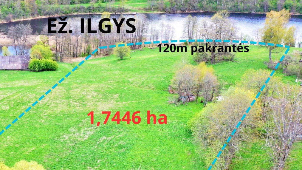 Parduodamas sklypas Antilgės k., Utenos r. sav., 174.46 a ploto 1