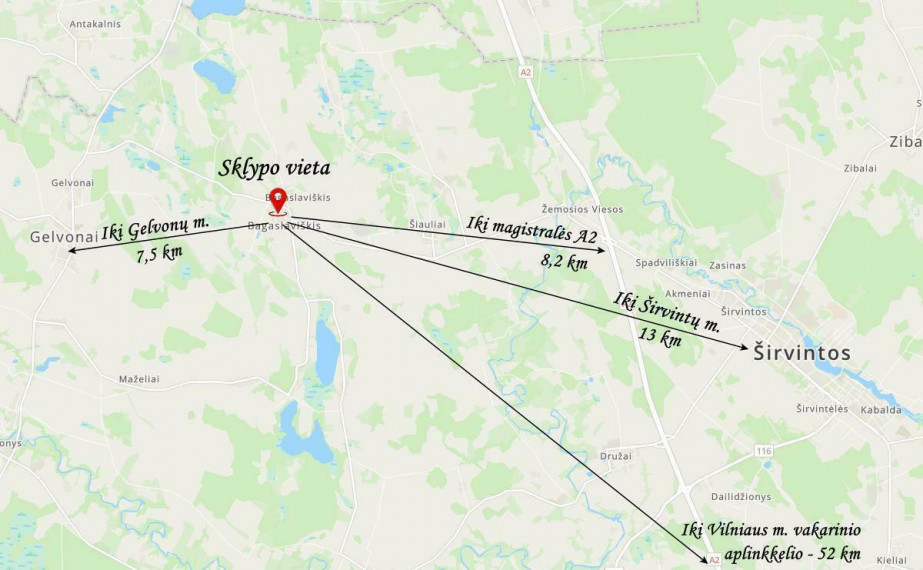 Parduodamas  sklypas Kaštonų g., Bagaslaviškio mstl., Širvintų r. sav., 61.61 a ploto 13