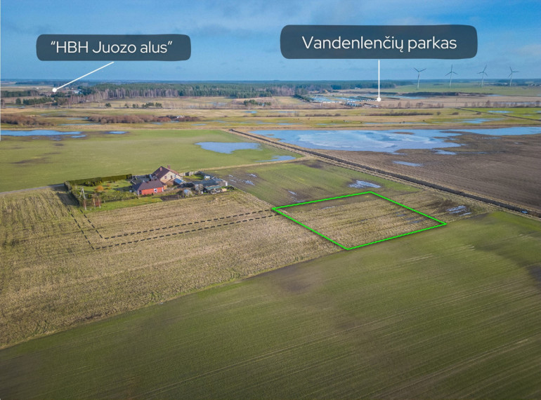 Parduodamas sklypas Užpelkių k., Kretingos r. sav., 35.25 a ploto 1