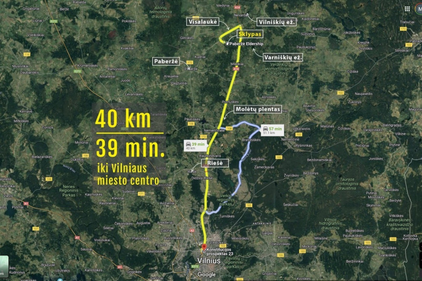 Parduodamas  sklypas Šluiniškių k., Vilniaus r. sav., 1103.5 a ploto 12