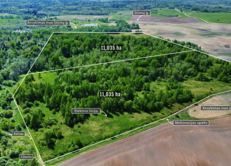 Parduodamas  sklypas Šluiniškių k., Vilniaus r. sav., 1103.5 a ploto