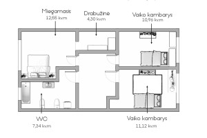 Parduodamas namas Pavilnio Sodų 3-ioji g., Pavilnys, Vilniaus m., Vilniaus m. sav., 170 m2 ploto, 2 aukštai 25