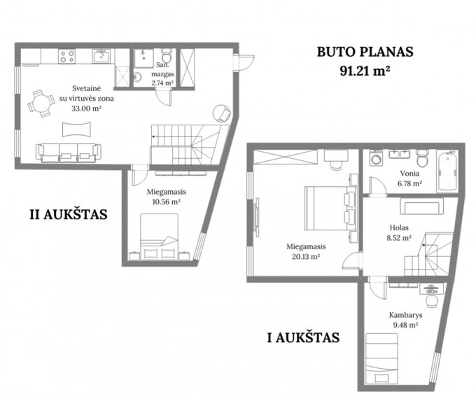 Parduodamas butas Aušros Vartų g., Senamiestis, Vilniaus m., Vilniaus m. sav., 91.21 m2 ploto, 4 kambariai 11