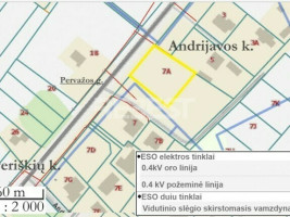 Parduodamas namų valdos paskirties sklypas Pervažos g., Andrijavos k., Šiaulių r. sav., 15 a ploto 4