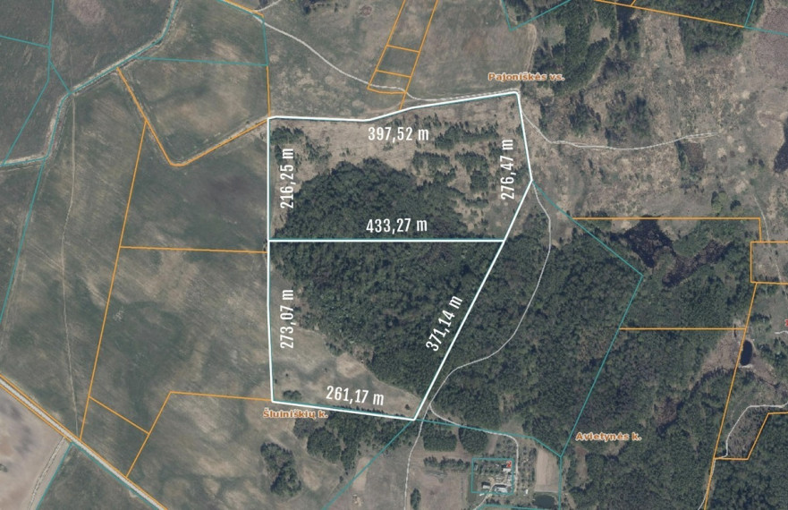 Parduodamas  sklypas Šluiniškių k., Vilniaus r. sav., 1103.5 a ploto 10