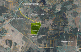 Parduodamas  sklypas Šluiniškių k., Vilniaus r. sav., 1103.5 a ploto 13