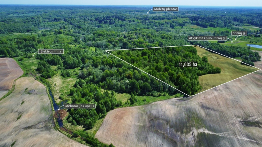 Parduodamas sklypas Šluiniškių k., Vilniaus r. sav., 1103.5 a ploto 3