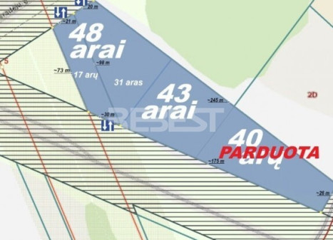 Parduodamas komercinės paskirties sklypas Išradėjų g., Verduliai, Šiaulių m., Šiaulių m. sav., 43 a ploto