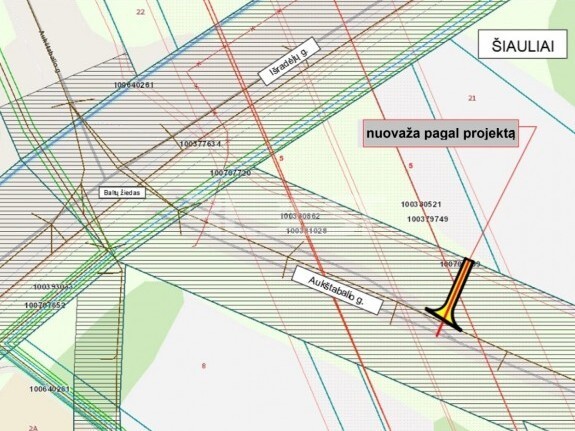 Parduodamas komercinės paskirties sklypas Išradėjų g., Verduliai, Šiaulių m., Šiaulių m. sav., 43 a ploto 3