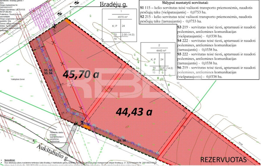 Parduodamas komercinės paskirties sklypas Išradėjų g., Verduliai, Šiaulių m., Šiaulių m. sav., 44.43 a ploto 1