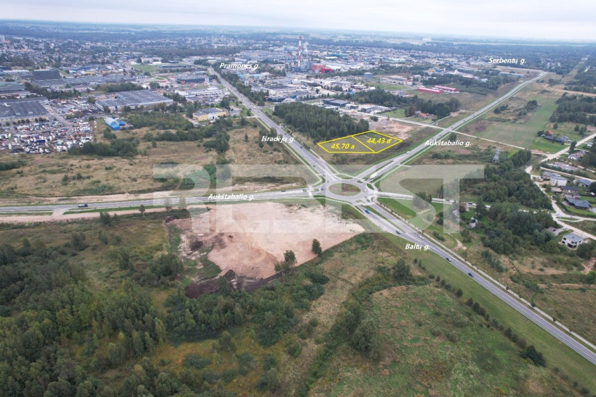 Parduodamas komercinės paskirties sklypas Išradėjų g., Verduliai, Šiaulių m., Šiaulių m. sav., 44.43 a ploto 2