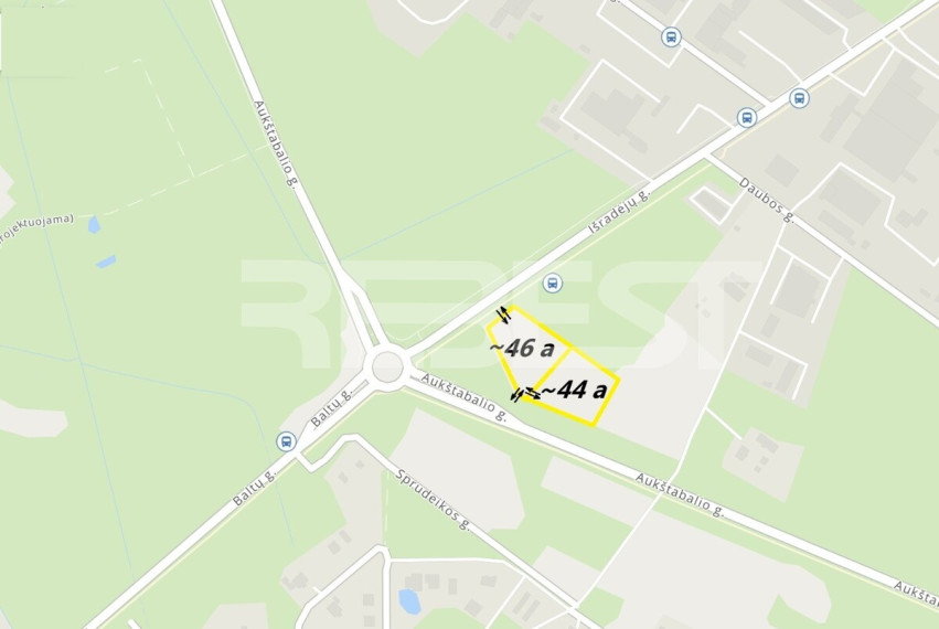 Parduodamas komercinės paskirties sklypas Išradėjų g., Verduliai, Šiaulių m., Šiaulių m. sav., 44.43 a ploto 3