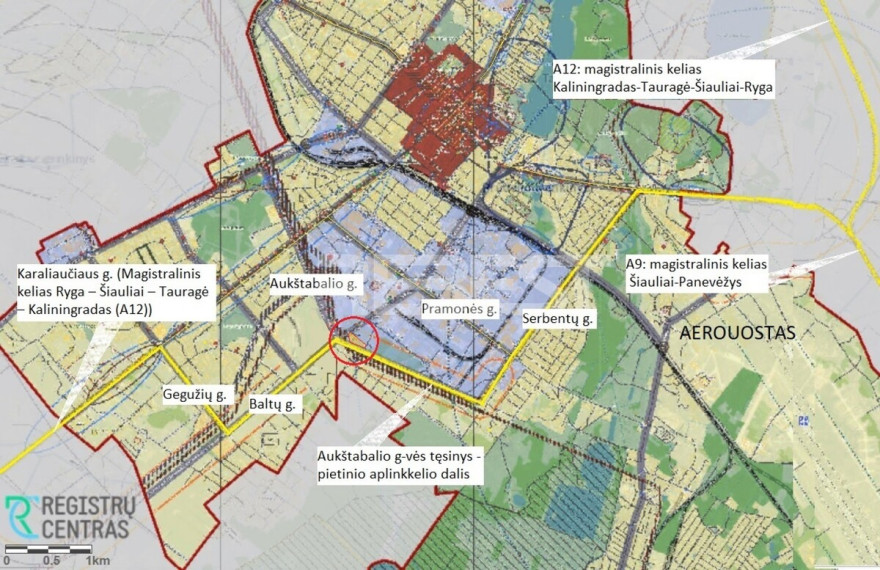 Parduodamas komercinės paskirties sklypas Išradėjų g., Verduliai, Šiaulių m., Šiaulių m. sav., 44.43 a ploto 6