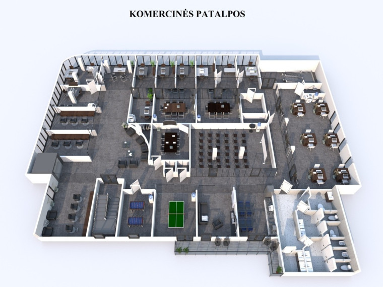 Nuomojamos administracinės, kitos paskirties, paslaugų, prekybos patalpos Dubysos g., Raseinių m., Raseinių r. sav., 835.44 m2 ploto 20