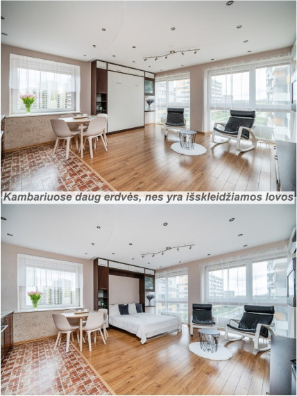 Parduodamas butas Perkūnkiemio g., Pašilaičiai, Vilniaus m., Vilniaus m. sav., 58.04 m2 ploto, 2 kambariai 3