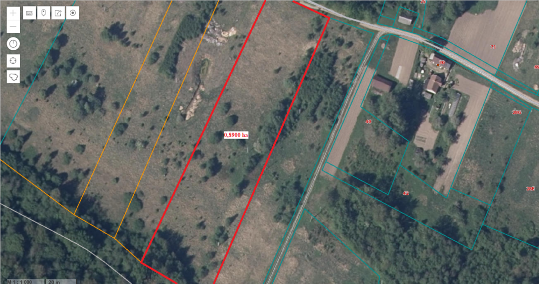 Parduodamas sklypas Vaidotų g., Pagiriai, Vilniaus m., Vilniaus m. sav., 89.00 a ploto 2