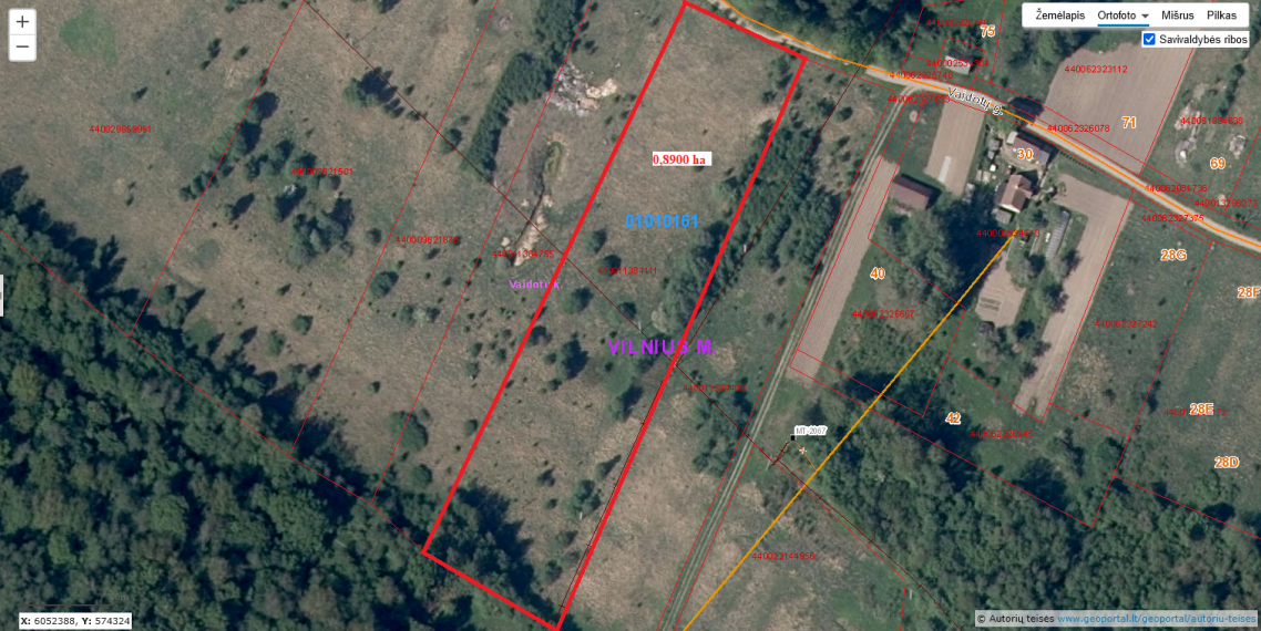 Parduodamas sklypas Vaidotų g., Pagiriai, Vilniaus m., Vilniaus m. sav., 89.00 a ploto 3