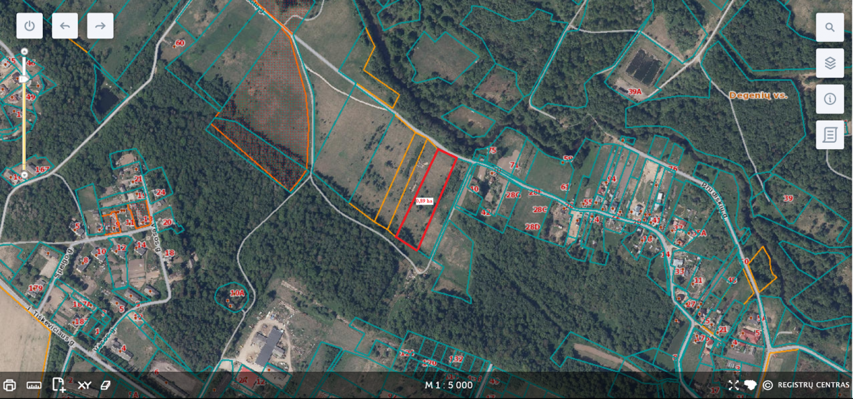 Parduodamas sklypas Vaidotų g., Pagiriai, Vilniaus m., Vilniaus m. sav., 89.00 a ploto 8