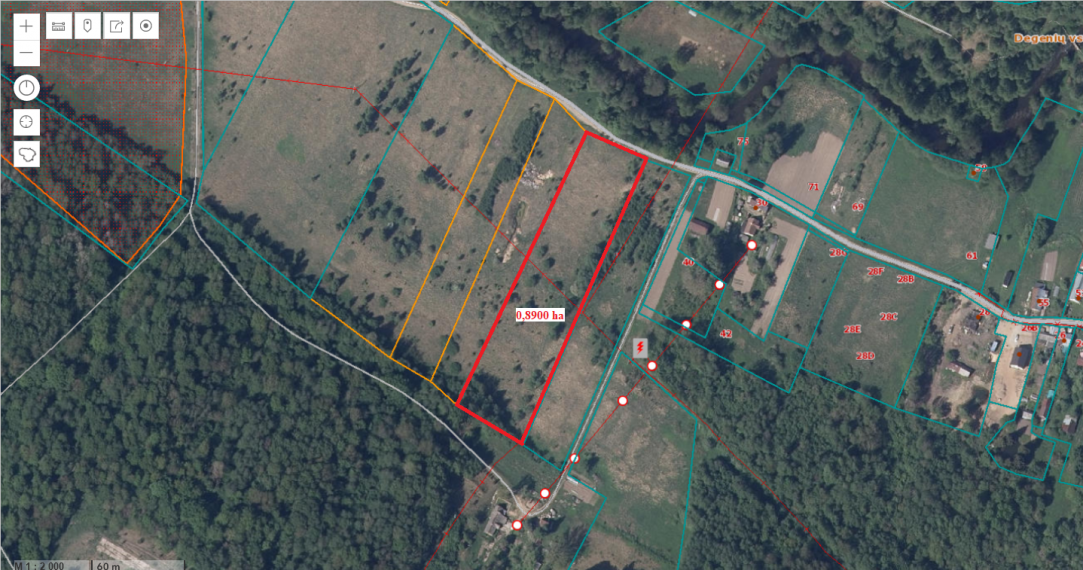 Parduodamas sklypas Vaidotų g., Pagiriai, Vilniaus m., Vilniaus m. sav., 89.00 a ploto 9