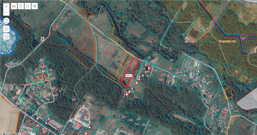 Parduodamas sklypas Vaidotų g., Pagiriai, Vilniaus m., Vilniaus m. sav., 89.00 a ploto 10