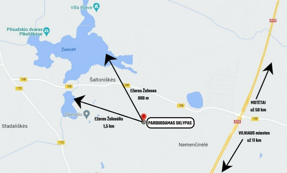 Parduodamas sklypas Ramybės g., Tarpežerės k., Vilniaus r. sav., 25 a ploto 1