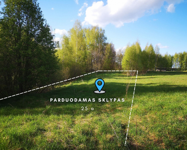 Parduodamas sklypas Ramybės g., Tarpežerės k., Vilniaus r. sav., 25 a ploto 6