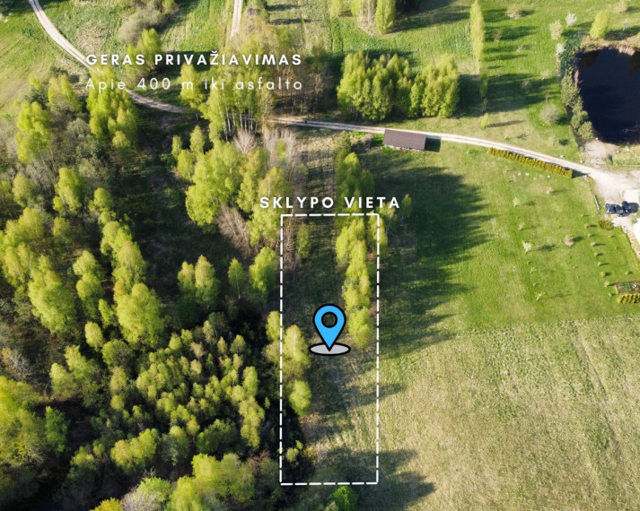 Parduodamas  sklypas Ramybės g., Tarpežerės k., Vilniaus r. sav., 25 a ploto 9