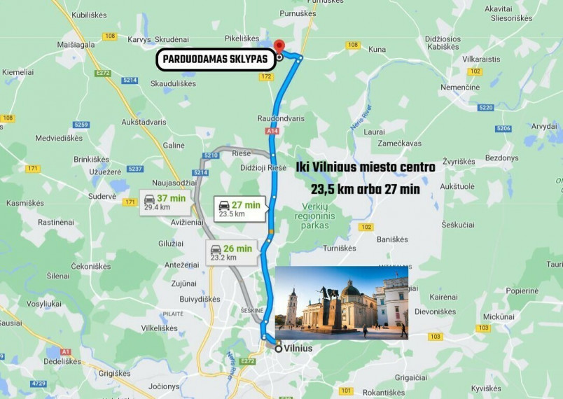 Parduodamas  sklypas Ramybės g., Tarpežerės k., Vilniaus r. sav., 25 a ploto 15